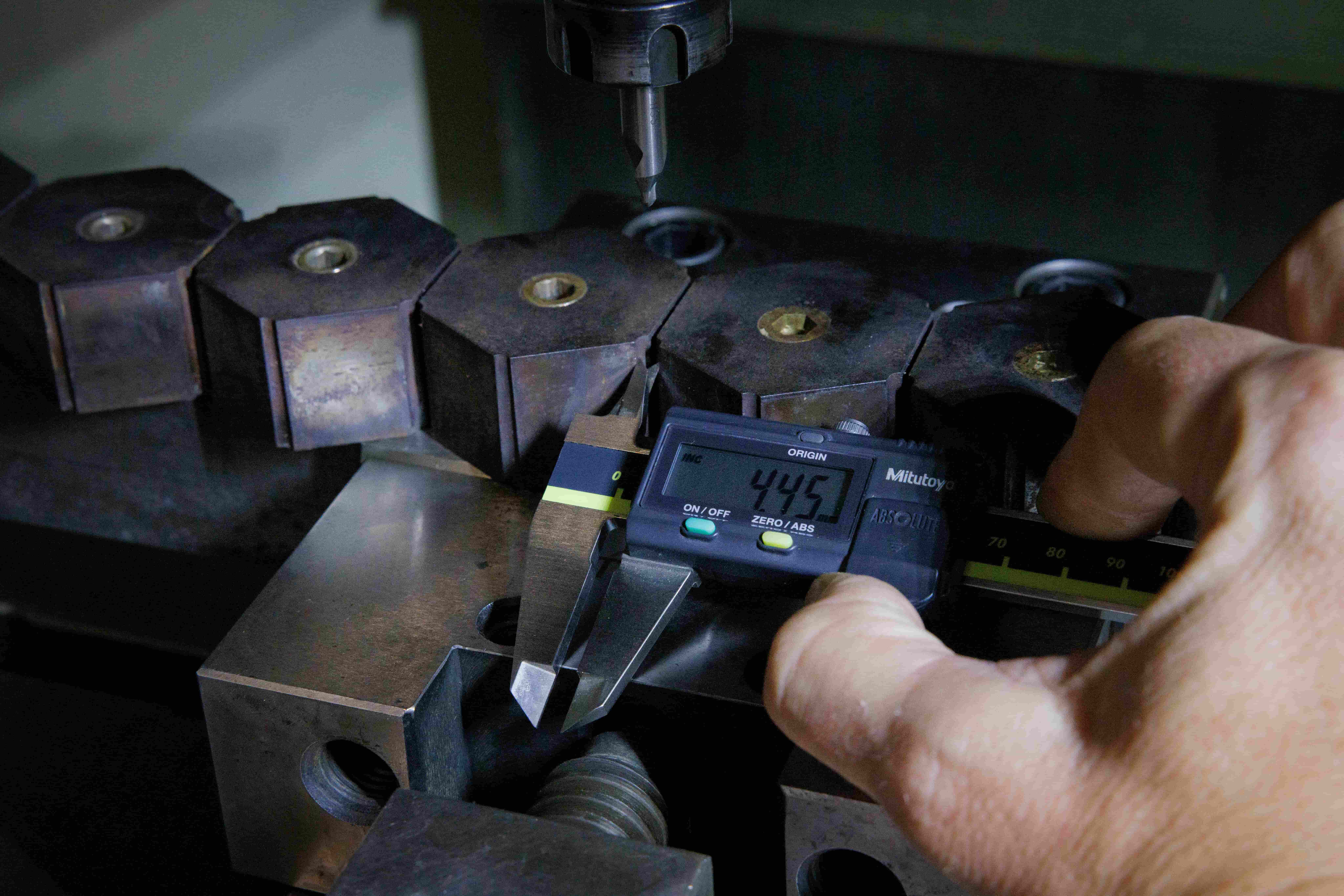 Illustration d'un controle de cotes sur Mazak