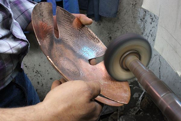 Image représentant un travail sur du cuivre