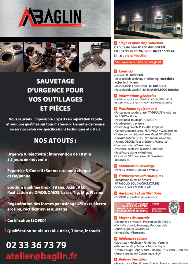 Plaquette Atelier Baglin – aperçu de la couverture